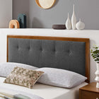 Modway Draper Tufted Fabric and Wood Queen Headboard