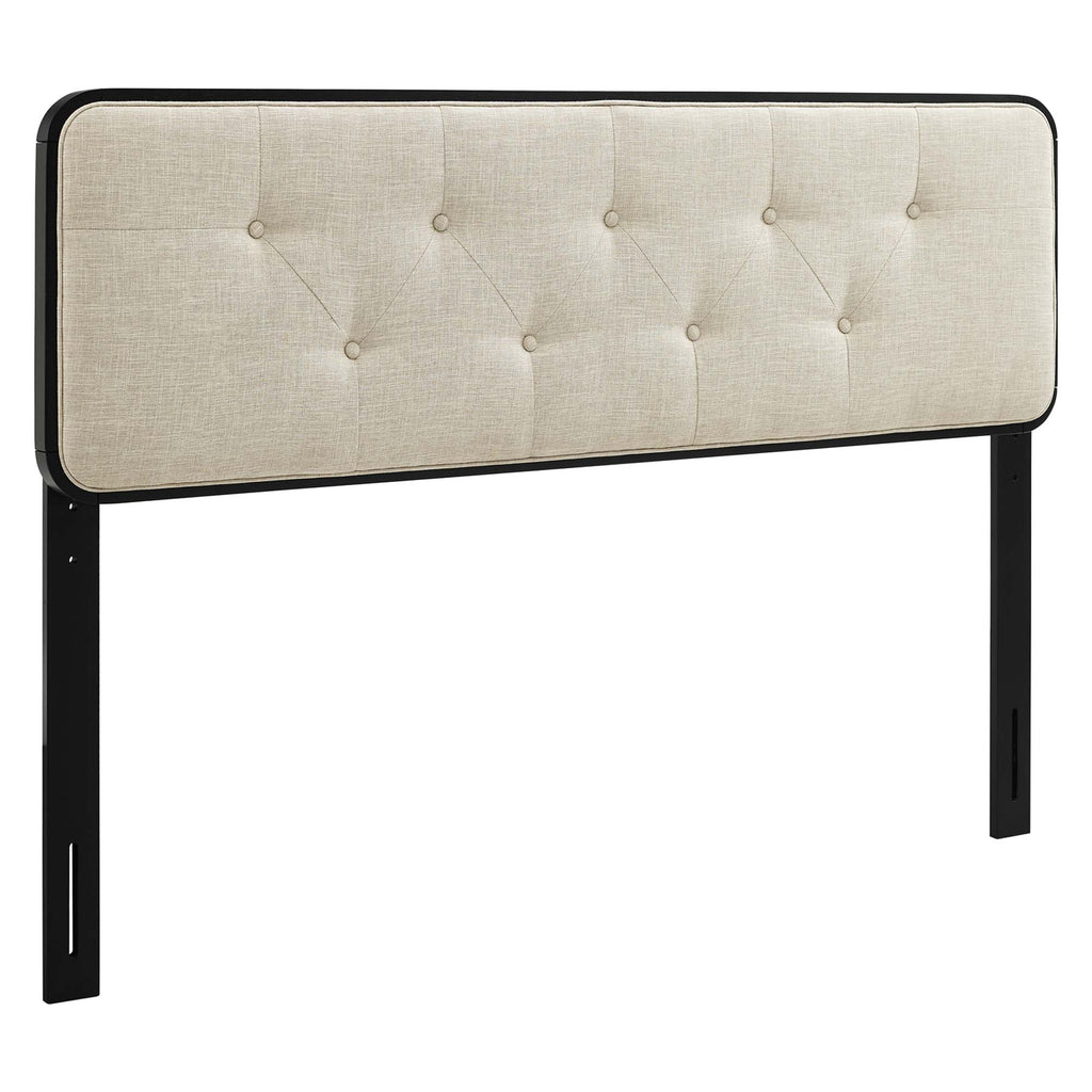 Modway Collins Tufted Fabric and Wood Queen Headboard  