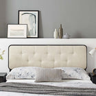 Modway Collins Tufted Fabric and Wood Queen Headboard