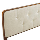 Modway Collins Tufted Fabric and Wood Queen Headboard