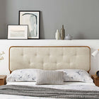 Modway Collins Tufted Fabric and Wood Queen Headboard