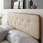 Modway Collins Tufted Fabric and Wood Queen Headboard