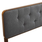 Modway Collins Tufted Fabric and Wood Queen Headboard