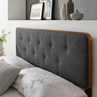 Modway Collins Tufted Fabric and Wood Queen Headboard