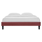 Modway Reign Performance Velvet Twin Platform Bed Frame