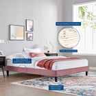 Modway Reign Performance Velvet Queen Platform Bed Frame
