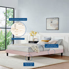 Modway Reign Performance Velvet Queen Platform Bed Frame