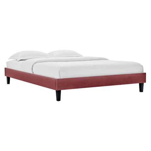 Modway Reign Performance Velvet King Platform Bed Frame  