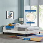 Modway Reign Performance Velvet King Platform Bed Frame