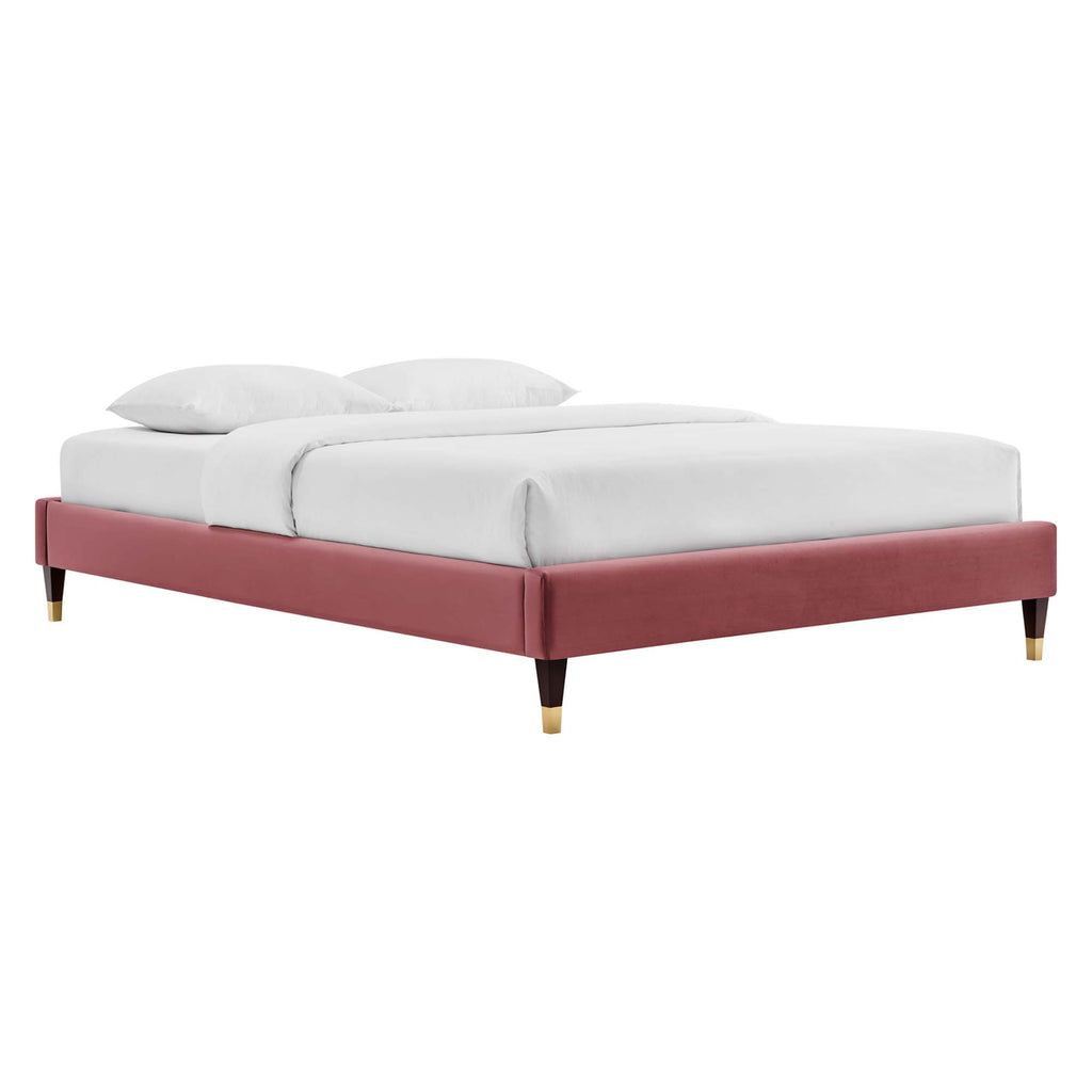 Modway Harlow Performance Velvet King Platform Bed Frame  