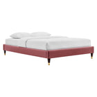 Modway Harlow Performance Velvet King Platform Bed Frame  