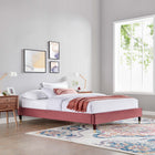 Modway Harlow Performance Velvet King Platform Bed Frame
