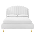 Modway Lana Performance Velvet Queen Wingback Platform Bed