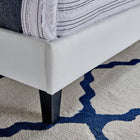 Modway Roxanne Performance Velvet Queen Platform Bed - Black Wood Legs