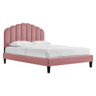 Modway Daisy Performance Velvet Queen Platform Bed  