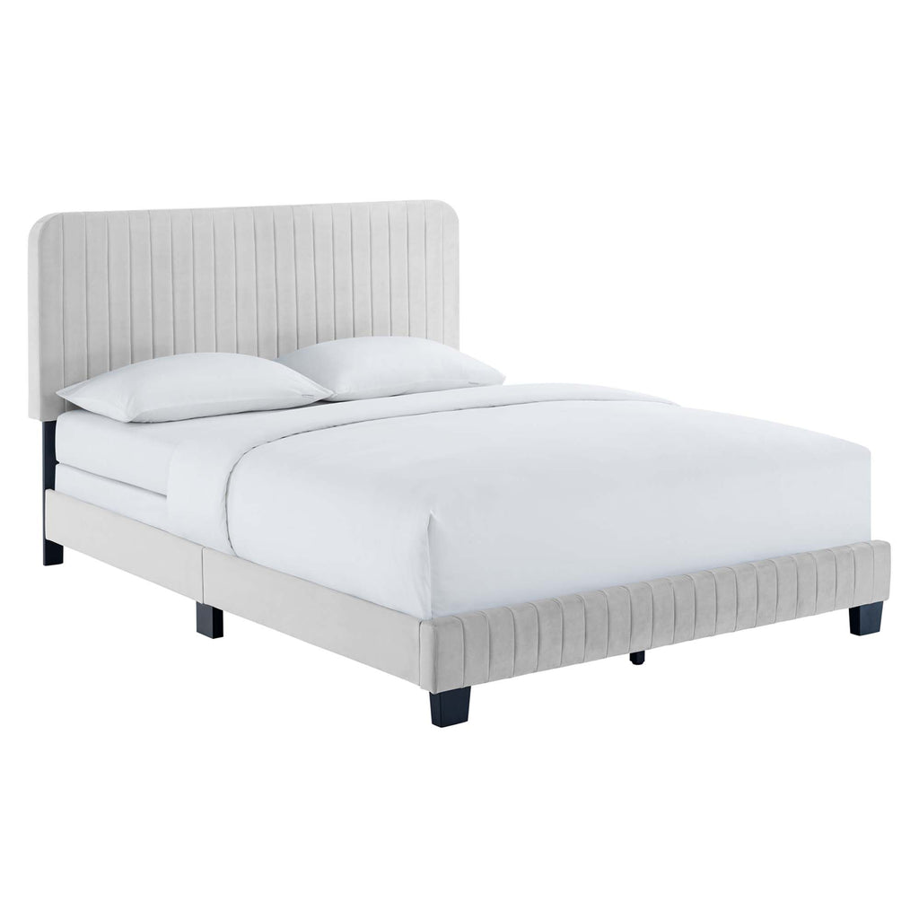 Modway Celine Channel Tufted Performance Velvet Full Bed  
