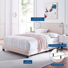 Modway Celine Channel Tufted Performance Velvet Twin Bed