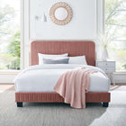 Modway Celine Channel Tufted Performance Velvet Queen Platform Bed