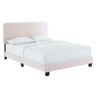Modway Celine Channel Tufted Performance Velvet Queen Platform Bed  