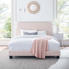 Modway Celine Channel Tufted Performance Velvet Queen Platform Bed