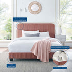 Modway Celine Channel Tufted Performance Velvet Twin Platform Bed