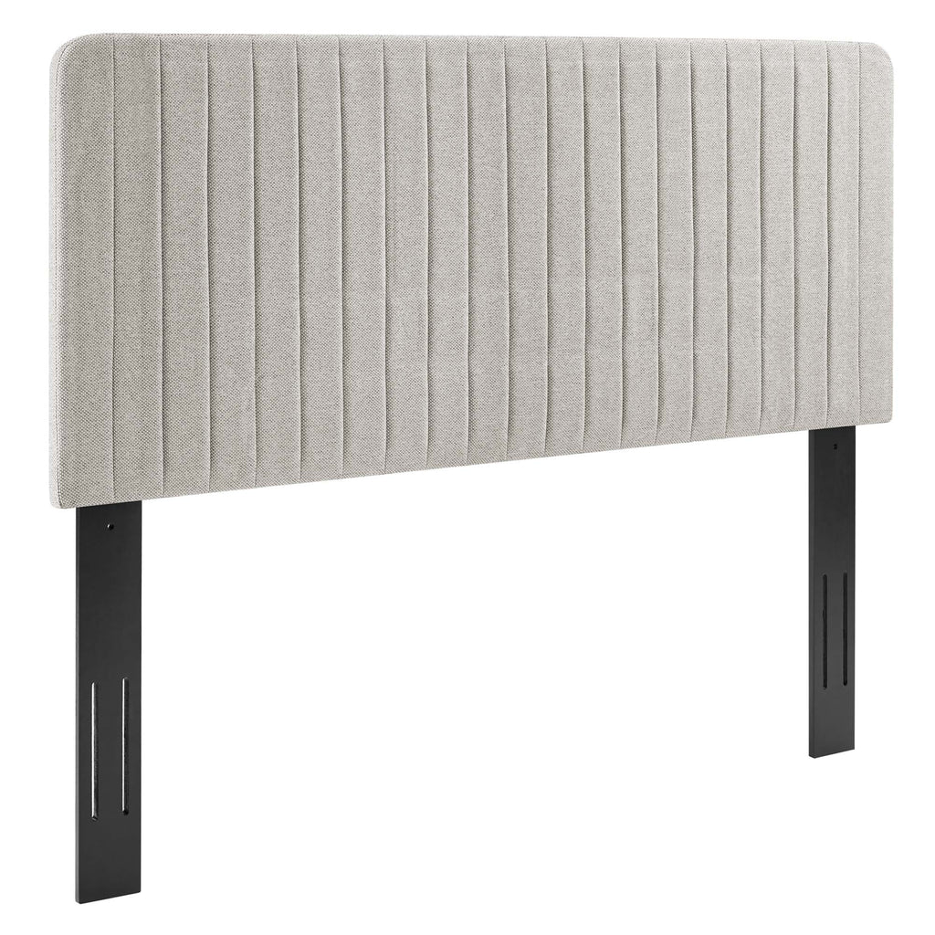 Modway Milenna Channel Tufted Upholstered Fabric Full/Queen Headboard  