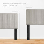 Modway Milenna Channel Tufted Upholstered Fabric Full/Queen Headboard