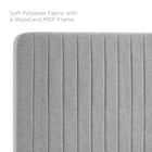 Modway Milenna Channel Tufted Upholstered Fabric King/California King Headboard