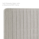 Modway Milenna Channel Tufted Upholstered Fabric King/California King Headboard