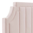 Modway Alyona Channel Tufted Performance Velvet Twin Headboard