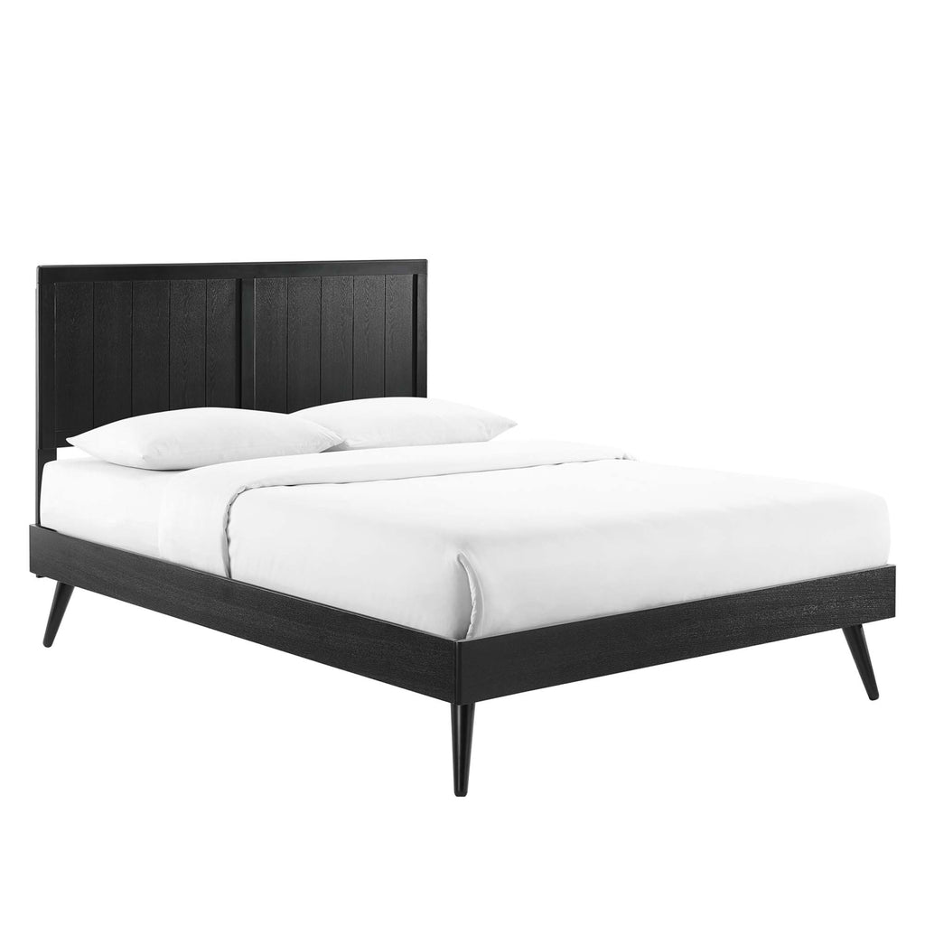 Modway Alana Wood Queen Platform Bed With Splayed Legs  