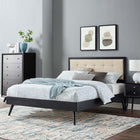 Modway Willow Wood Queen Platform Bed With Splayed Legs