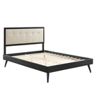Modway Willow Wood Queen Platform Bed With Splayed Legs