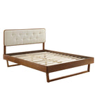 Modway Bridgette Wood Queen Platform Bed With Angular Frame