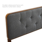 Modway Bridgette Wood Queen Platform Bed With Angular Frame