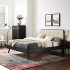 Modway Bridgette Wood Queen Platform Bed With Splayed Legs