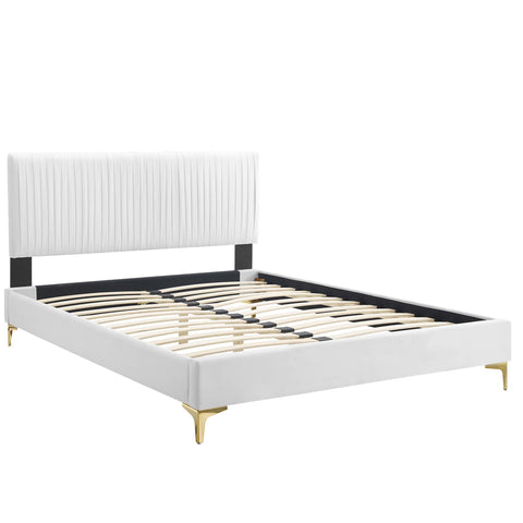 Modway Peyton Performance Velvet Queen Platform Bed  