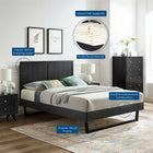 Modway Alana Wood Full Platform Bed With Angular Frame
