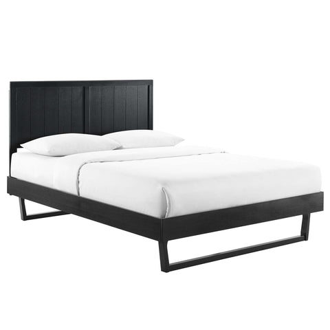 Modway Alana Wood Full Platform Bed With Angular Frame  