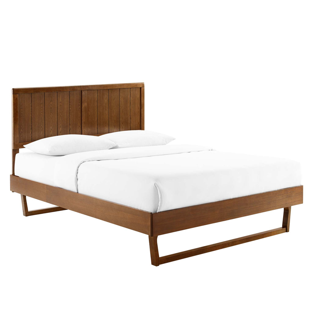 Modway Alana Wood King Platform Bed With Angular Frame  