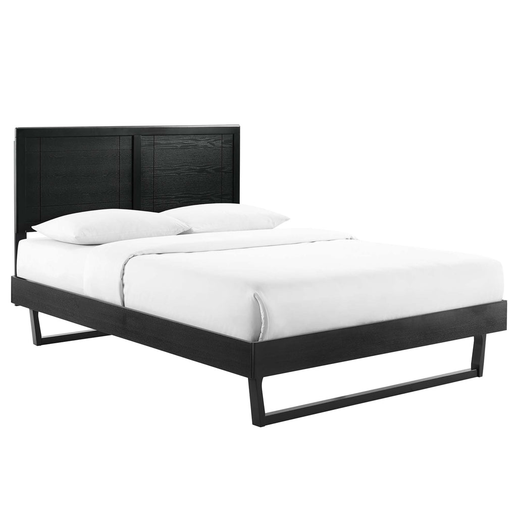 Modway Marlee Wood Full Platform Bed With Angular Frame  