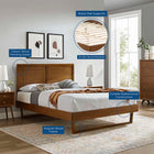 Modway Marlee Wood Twin Platform Bed With Angular Frame