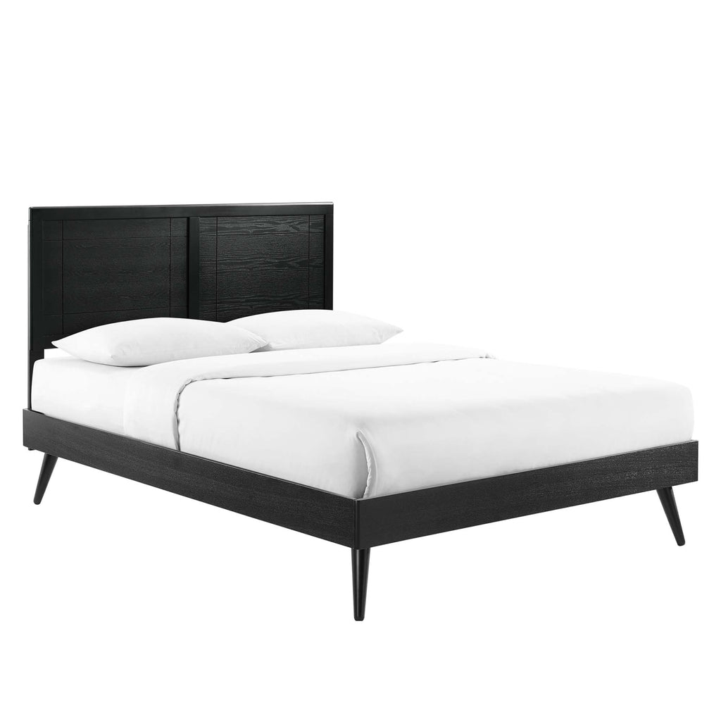 Modway Marlee Wood Full Platform Bed With Splayed Legs  