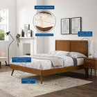 Modway Marlee Wood Full Platform Bed With Splayed Legs