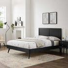 Modway Marlee Wood King Platform Bed With Splayed Legs