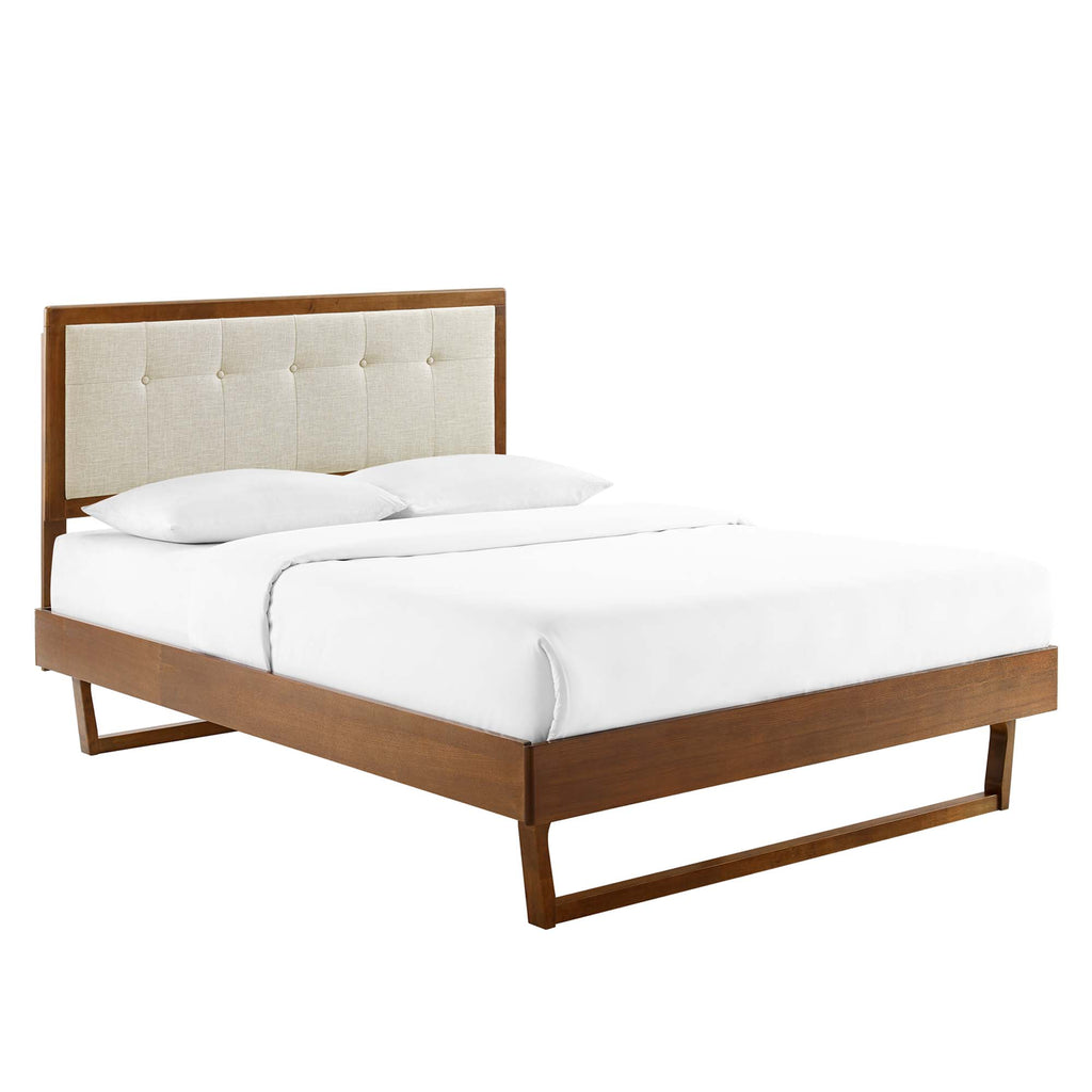 Modway Willow Wood King Platform Bed With Angular Frame  