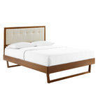 Modway Willow Wood King Platform Bed With Angular Frame  