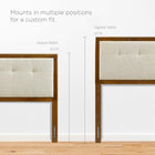 Modway Willow Wood King Platform Bed With Angular Frame