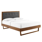 Modway Willow Wood King Platform Bed With Angular Frame  