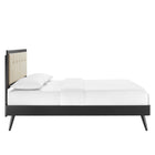Modway Willow Wood King Platform Bed With Splayed Legs